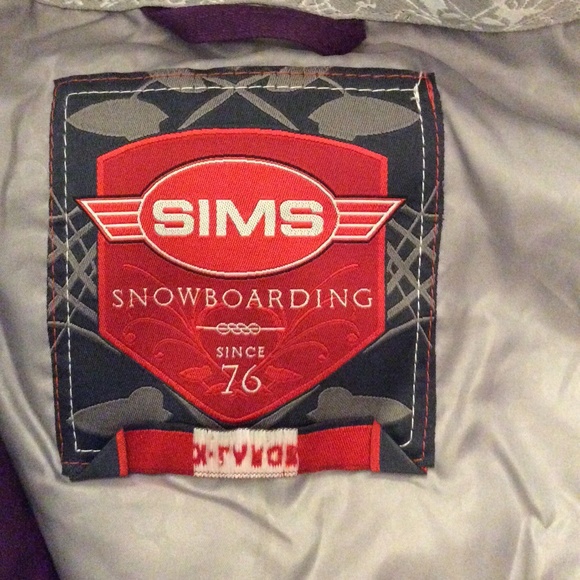Sims Snowboarding Jacket, Purple, Medium - Picture 4 of 4